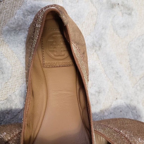 Tory Burch Caroline Metallic Flats - Picture 5 of 6